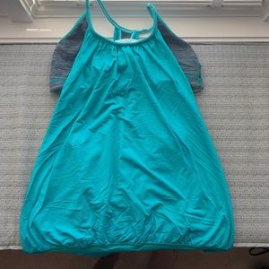 Lululemon No Limit Tank Size 8 Blue Tropics